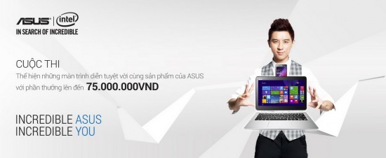 asus 550x226 - Asus tổ chức chương trình "Incredible Asus - Incredible you" với giải thưởng hấp dẫn