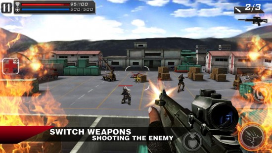 death shooter 2 550x309 - Death Shooter 3D- game bắn súng góc nhìn thứ nhất cho Android